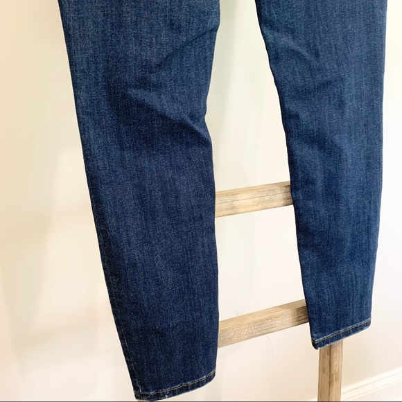 Free People High Rise Busted Knee Skinny Jean Dark Blue W30 NWT - Picture 9 of 12